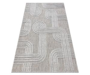 Tapis SANTO SIZAL 1001 géométrique gris 120x170 cm
