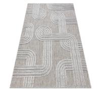 Tapis SANTO SIZAL 1001 géométrique gris 80x150 cm