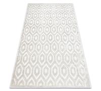 Tapis SANTO SIZAL 58380 hexagone beige 180x270 cm