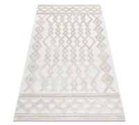 Tapis SANTO SIZAL 58389 diamants géométrique zigzag beige 180x270 cm