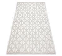 Tapis SANTO SIZAL 58500 Triangles géométrique beige 180x270 cm