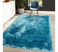 Tapis shaggy 240x340 bleu