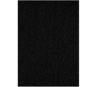 Tapis shaggy 80x150 rectangle tissé noir motif uni SG LOCA