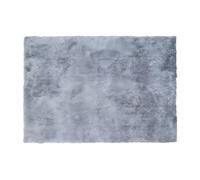 Tapis shaggy à poils longs - 160 x 230 cm - Argenté - GLITTER