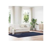 vidaXL Tapis Shaggy à Poils Longs Bleu Marine 200x290 cm Polyester, Tapis, Tapis de Chambre, Tapis Moderne, Tapis de Salon, Tapis Moelleux