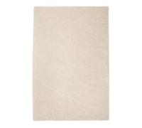 Tapis Shaggy à poils longs Crème 133 x 190 cm