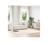 Tapis shaggy à poils longs crème 240x240 cm polyester, tapis, tapis de chambre, tapis moderne, tapis de salon, tapis 4102887