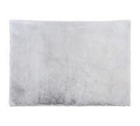 Tapis shaggy à poils longs effet fourrure - 160 x 230 cm - Gris - BUNNY