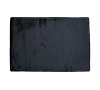 Tapis shaggy à poils longs effet fourrure - 160 x 230 cm - Noir - BUNNY