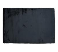 Tapis shaggy à poils longs effet fourrure - 160 x 230 cm - Noir - BUNNY