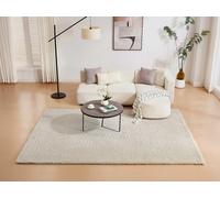 Tapis shaggy à poils longs effet fourrure - 200 x 290 cm - Beige - BUNNY