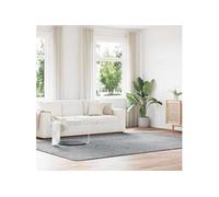 vidaXL Tapis shaggy à poils longs gris argenté 240x340 cm polyester, tapis, tapis de chambre, tapis moderne, tapis de salon, 4102860 Gris