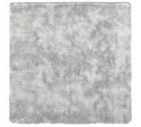 vidaXL Tapis Shaggy NAVARRA – à poils longs – Gris argenté 160x160 cm