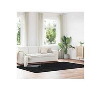 vidaXL NAVARRA - Tapis shaggy noir 200x290 cm