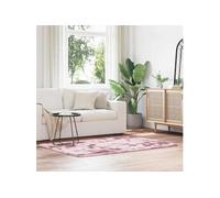 Vidaxl Tapis Shaggy À Poils Longs Navarra Rose Poudré 120x170 Cm