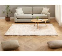 Tapis shaggy à poils longs ultra doux - 200 x 290 cm - Beige - DOLCE