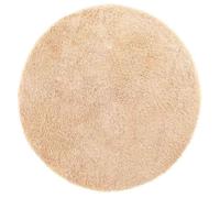 Tapis shaggy à poils longs - vidaXL - 100x100 cm - Beige - Polyester - Hauteur des poils 3,5 cm - Forme ronde