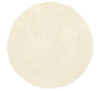 Tapis shaggy à poils longs - vidaXL - NAVARRA - Crème - 100x100 cm - Polyester - Hauteur des poils 3,5 cm - Forme ronde