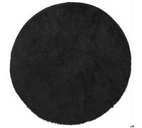 Tapis shaggy à poils longs - vidaXL - NAVARRA - Noir - 100x100 cm - Polyester - Hauteur des poils 3,5 cm - Forme ronde