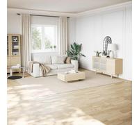 Tapis shaggy blanc crème 240x340 cm polyester tapis de salon vidaXL