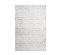 Tapis Shaggy Effet 3D Vivica Blanc & Rose 160 x 230 cm