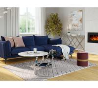 Tapis shaggy en relief à poils longs - 160 x 230 cm - Gris - MAZE