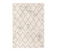 Tapis Shaggy Ethnique Doux Et Volumineux Diamond Beige Sable 200X290