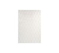 Tapis Shaggy Géométrique "Vivica" Blanc & Crème 160 x 230 cm
