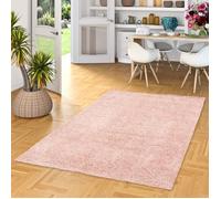 Tapis Shaggy - PERGAMON - Comfy - Rose Mélange - 160x230 cm - Poils longs
