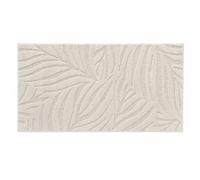 Douceur d'Intérieur, Tapis Rectangle (60 x 110 cm) Ankara Naturel, Uni Relief