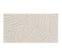 Douceur d'Intérieur, Tapis Rectangle (60 x 110 cm) Ankara Naturel, Uni Relief