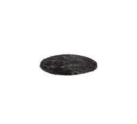 Tapis Shaggy Rond Fait Main "Diamond" Anthracite 120 cm