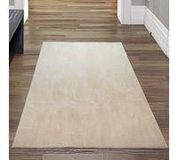 Tapis Shaggy salon de tapis moquette Flokati en beige, 80 x 150 cm