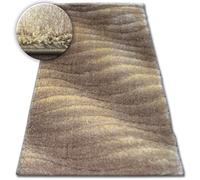 Tapis Shaggy SPACE 3D B222 marron clair 80x150 cm