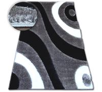 Tapis Shaggy SPACE 3D B314 gris 80x150 cm