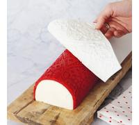 ScrapCooking - Tapis Bûche Silicone « Sweet Xmas » - Moule Bûche de Noël 3D en Relief - 28,3 x 18 cm - Qualité Professionnelle - Pâtisserie, Dessert, Gâteau Original - Avec Recette - Blanc - 1976