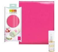Tapis silicone pour génoise 30 x 40 cm + 1 poudre alimentaire irisée dorée Multicolore G
