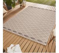 Tapis - SIMPEX - Boho Scandinave - Beige - 120 x 170 cm - 100% Polypropylène
