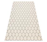 Tapis SIZAL BOHO 46211061 treillis beige 120x170 cm