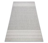 Tapis SIZAL FLAT 48829637 chevrons gris 200x290 cm