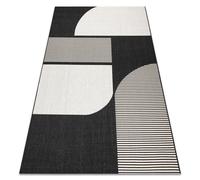 Tapis SIZAL FLAT 49384690 ABSTRACTION crème / noir 200x290 cm