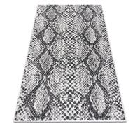 Tapis SIZAL SION Peau de serpent 22162 tissé à plat ecru / noir 80x150 cm