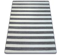 Tapis SKETCH - F758 gris et blanc - Rayures 180x270 cm
