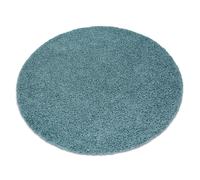 Tapis SOFFI Cercle shaggy 5cm bleu cercle 120 cm
