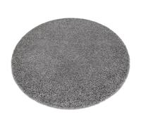 Tapis SOFFI Cercle shaggy 5cm gris cercle 100 cm