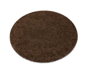 Tapis SOFFI Cercle shaggy 5cm marron cercle 100 cm