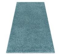 Tapis SOFFI shaggy 5cm bleu 60x100 cm