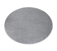 Tapis SOFTY cercle plaine couleur unie gris cercle 120 cm