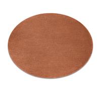 Tapis SOFTY cercle plaine couleur unie terre cuite cercle 120 cm
