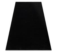 Tapis SOFTY plaine couleur unie noir 80x150 cm